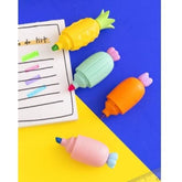 Carrot Shape Highlighter for Kids Highlighter for Books Set of 6